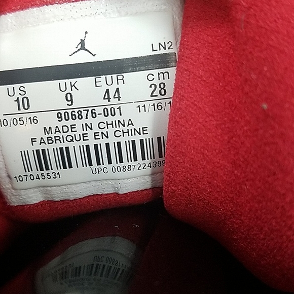 Nike Air Jordan Jumpman Pro 'bred' sneakers - black red men's 10 906876-001 - Picture 10 of 14